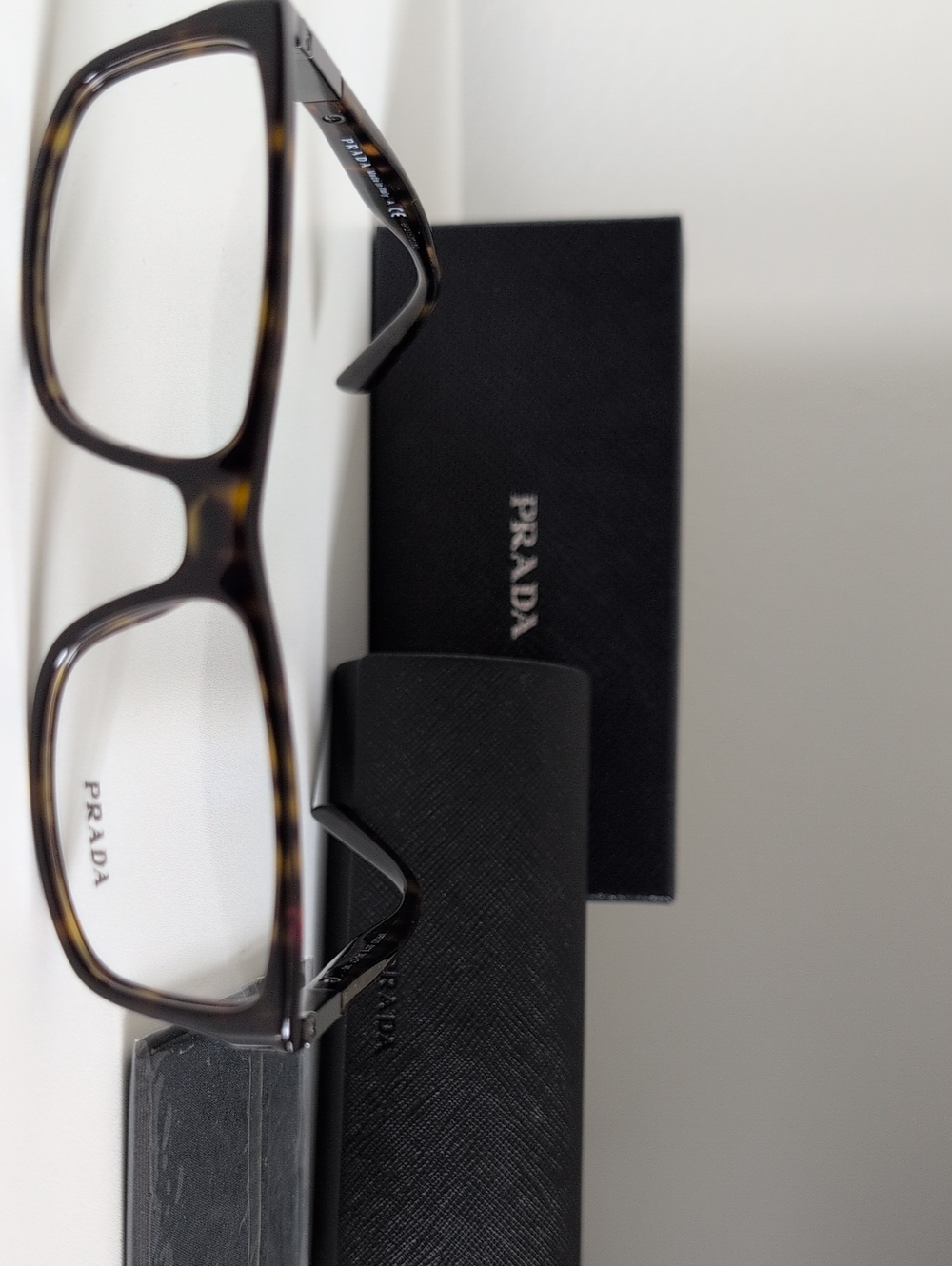 Prada Unisex Tortoiseshell Eyeglass Frame - PRADA Brown